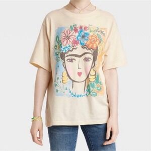 Frida Kahlo Graphic Short Sleeve Tshirt Size Medium
